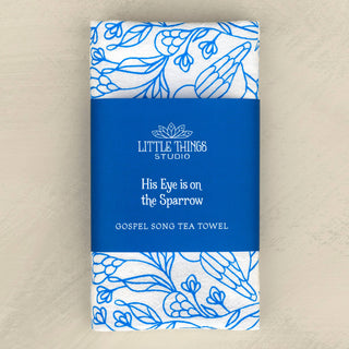Eye on the Sparrow Gospel Song Tea Towel