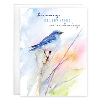 With Scripture Sympathy Greeting Card - Bluebird/Branch