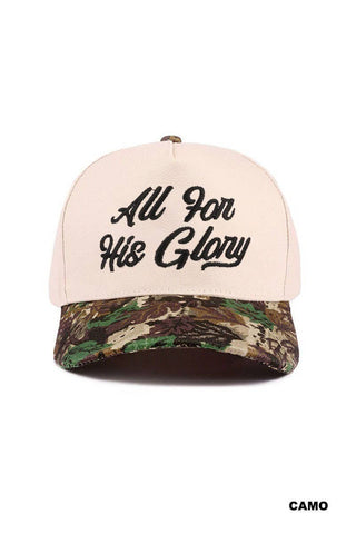 All For His Glory Two Tone Cotton Hat