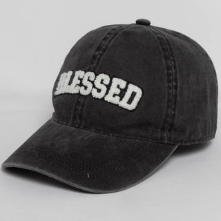 3D BLESSED Embroidered Patch Cotton Baseball Cap