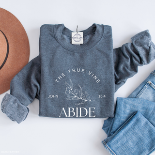 Jesus The True Vine: Abide Sweatshirt