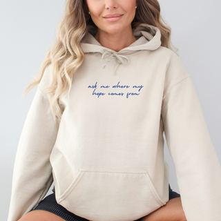 Ask Me Where My Hope Comes From Christian Cozy Hoodie