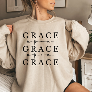 Grace Upon Grace Upon Grace Crewneck Sweatshirt