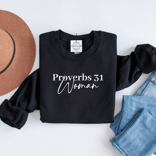 Proverbs 31 Woman Christian Mothers Day Crewneck Sweatshirt