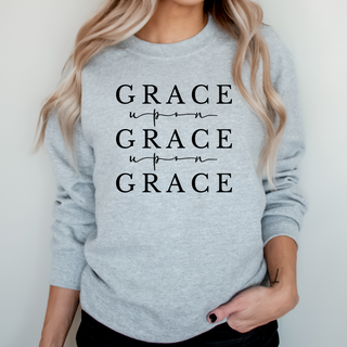 Grace Upon Grace Upon Grace Crewneck Sweatshirt