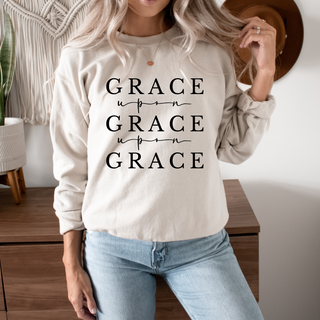 Grace Upon Grace Upon Grace Crewneck Sweatshirt