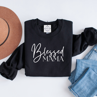 Blessed Mama Christian Mothers Day Crewneck Sweatshirt