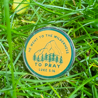 *LAST ONE!*He Went To The Wilderness to Pray Pin