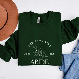 Jesus The True Vine: Abide Sweatshirt