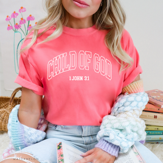 Child of God Christian Crewneck T-Shirt Faith Apparel