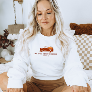 Pray to the Lord of the Harvests Cozy Crewneck Sweatshirt