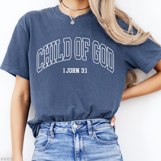 Child of God Christian Crewneck T-Shirt Faith Apparel