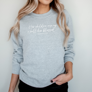 Call Her Blessed Christian Mothers Day Crewneck Sweatshirt