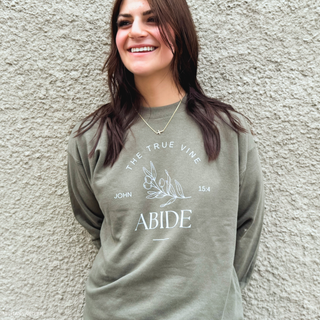 Jesus The True Vine: Abide Sweatshirt