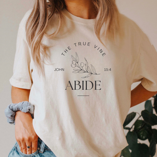 Jesus The True Vine: Abide T-Shirt