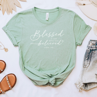 Blessed Is She Who Has Believed Graphic T-Shirt