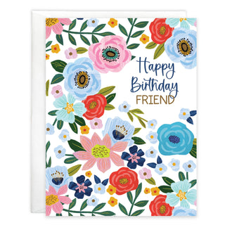 With Scripture Birthday Card - Friendly Flowers