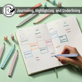 Aesthetic Highlighters Set of 8 Chisel Tip