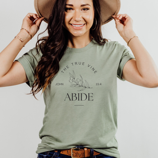 Jesus The True Vine: Abide T-Shirt