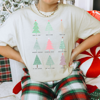 December T-Shirt Of The Month - The Names Of God Christmas Trees