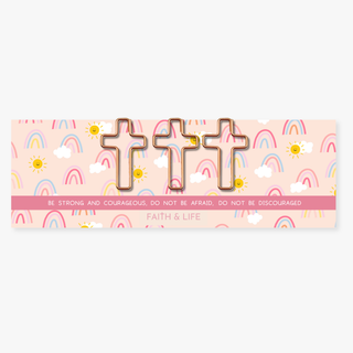 Cross Paper-Clip Set: Be Strong And Courageous