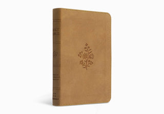 ESV Compact Bible, TruTone®, Nubuck Caramel, Wildflower