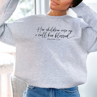 Call Her Blessed Christian Mothers Day Crewneck Sweatshirt