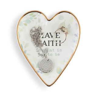 Faith Art Heart Trinket Dish