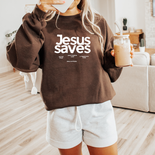 Jesus Saves Crewneck Sweatshirt - July 2026 Collection