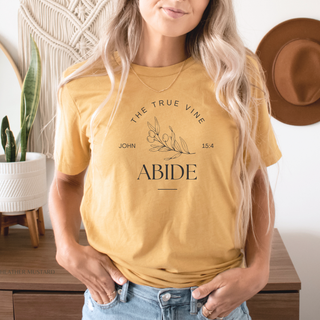 Jesus The True Vine: Abide T-Shirt