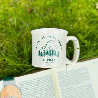 *LAST ONE!* He Went To the Wilderness To Pray Camp Mug