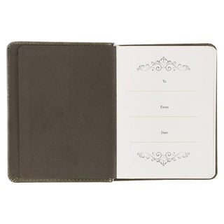 Daily Prayers for Graduates Gray Faux Leather Devotional