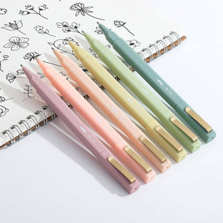 Aesthetic Pens 6-Pack Black Ink Fast Dry