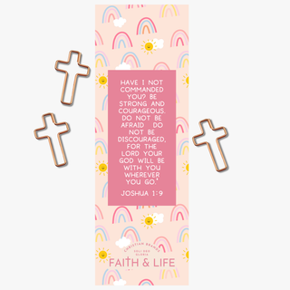 Cross Paper-Clip Set: Be Strong And Courageous