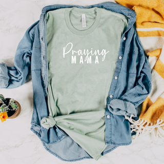 Praying Mama Christian Mothers Day Tee