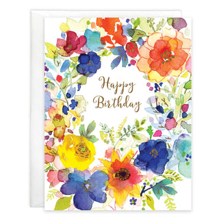 With Scripture Birthday Greeting Card - All Flowers
