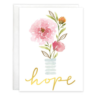 With Scripture Thinking of You Greeting Card - Hope Vase