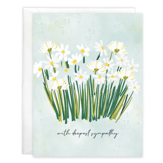 Sympathy Greeting Card - Daisies