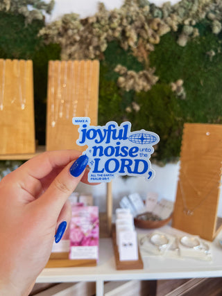 Joyful Noise Waterproof Vinyl Sticker | Christian stickers | Faith stickers
