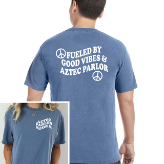 Custom BULK ORDER For Aztec Parlor: Comfort Wash Heavyweight T-Shirt (Minimum 3) Front and Back Graphic