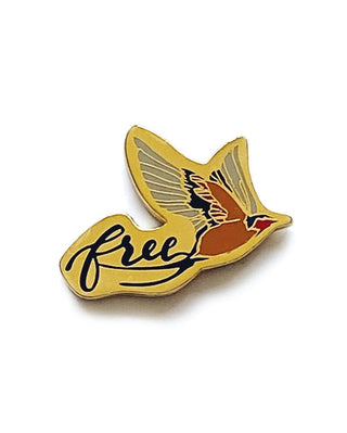 I Am Free Enamel Pin