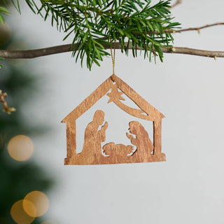 Holy Night Cinnamon Bark Ornament