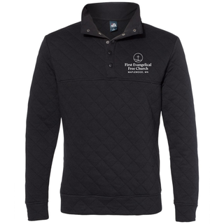 Custom Embroidered Men's Quilted Half-Snap Pullover - 8890