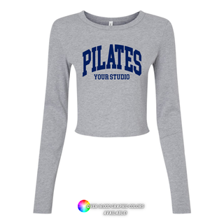 Custom Branded Logo Women's Micro Rib Long Sleeve Baby Tee (MIN. 3)