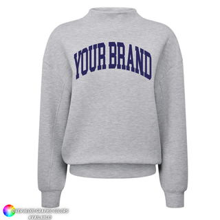 Custom Women’s TriDri TD660 Women's Luxe Mock Neck Sweatshirt - MIN ORDER QTY: 12