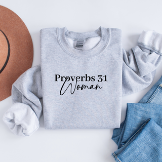 Proverbs 31 Woman Christian Mothers Day Crewneck Sweatshirt