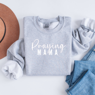 Praying Mama Christian Mothers Day Crewneck Sweatshirt