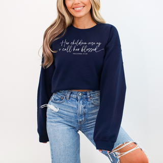 Call Her Blessed Christian Mothers Day Crewneck Sweatshirt