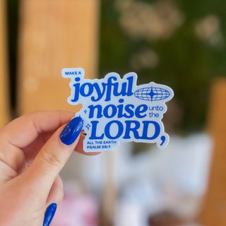 Joyful Noise Waterproof Vinyl Sticker | Christian stickers | Faith stickers
