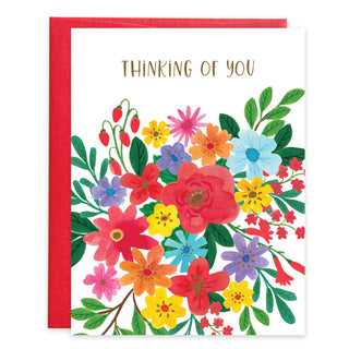 With Scripture Thinking of You Greeting Card - Bright Petals